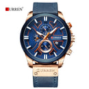 Reloj CURREN Cronografo 8346 Para Hombre - Azul/Dorado