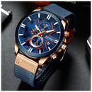 Reloj CURREN Cronografo 8346 Para Hombre - Azul/Dorado