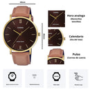 Reloj Casio Hombre MTP-VT01GL-5B Diseño Elegante