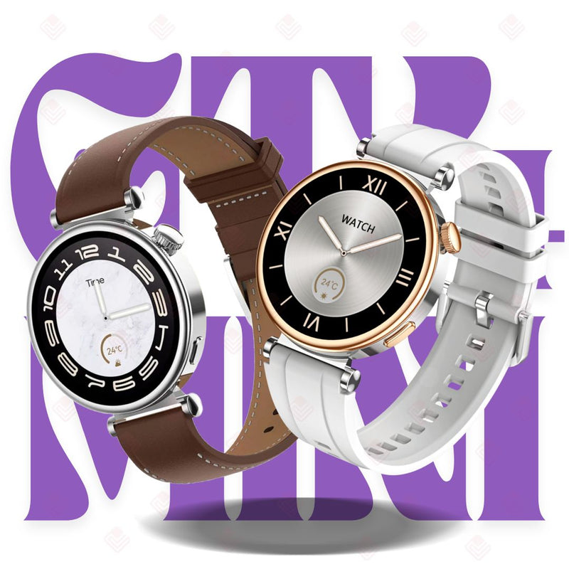 Reloj inteligente Mobulaa GT4 Mini Pantalla AMOLED - Cafe
