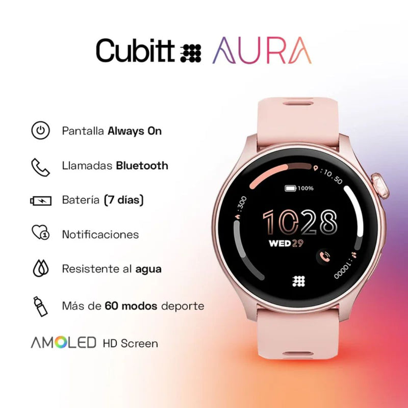 Reloj Inteligente Cubitt AURA5 - Rosa