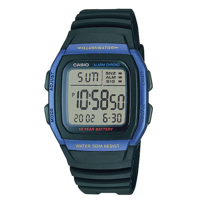 Reloj Casio Referencia W-96H-2A Diseño Deportivo