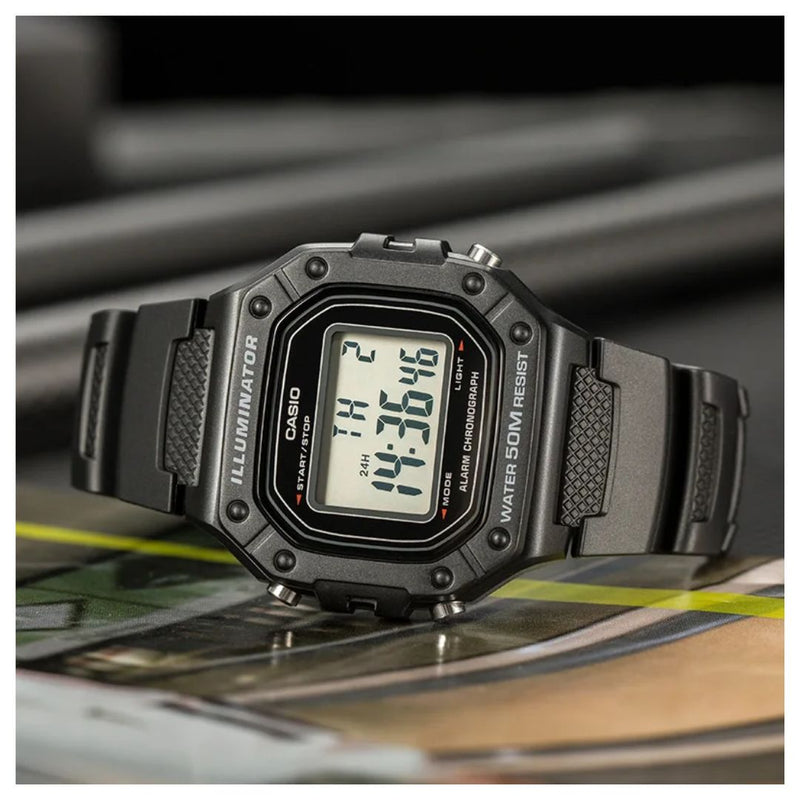 Reloj Casio Referencia W-218H-1A Diseño Deportivo