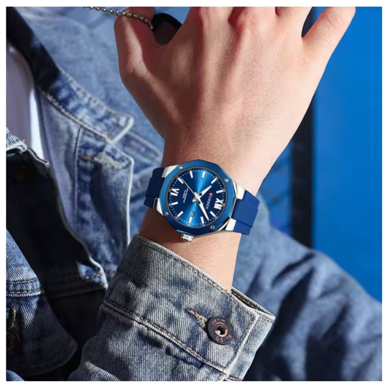 Reloj CURREN 8465 Elegante Para Hombre - Azul