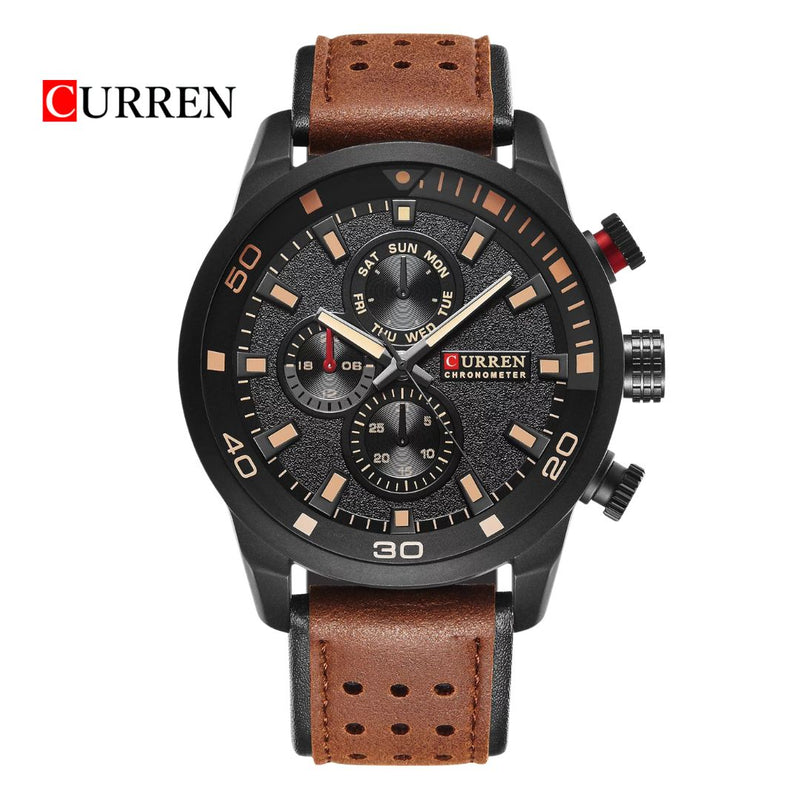 Reloj CURREN 8250 Elegante Para Hombre - Cafe