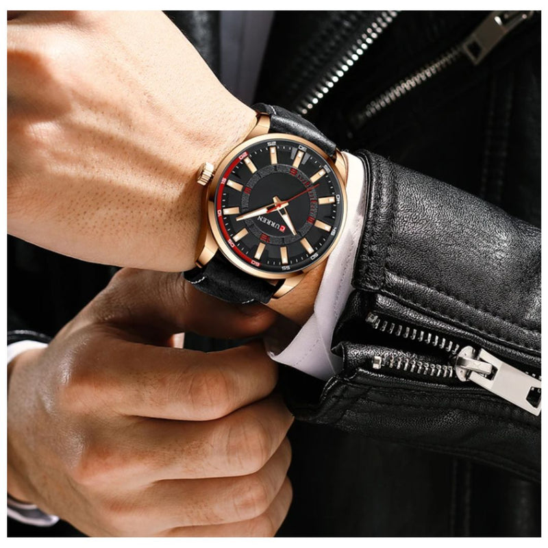 Reloj CURREN 8390 Elegante Para Hombre - Rojo