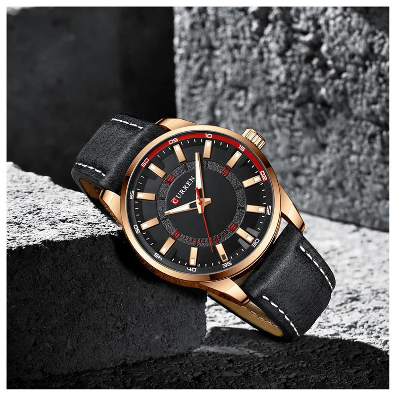 Reloj CURREN 8390 Elegante Para Hombre - Rojo