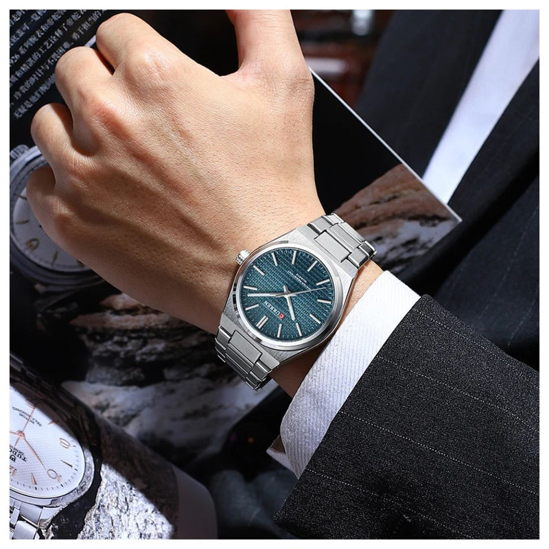 Reloj CURREN 8439 Elegante - Azul