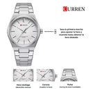 Reloj CURREN 8439 Diseño Elegante - Blanco