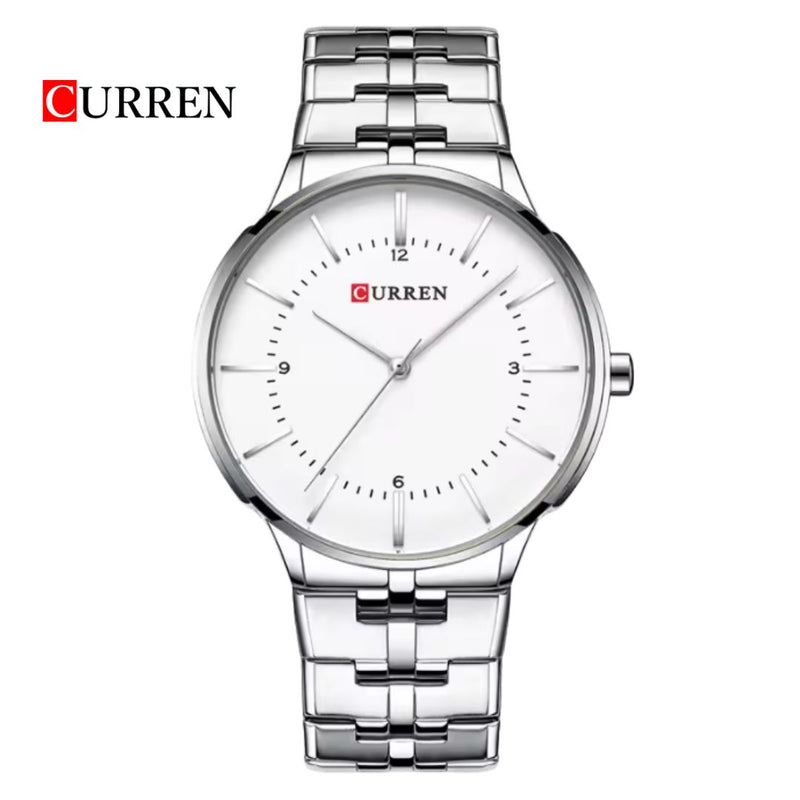 Reloj CURREN 8321 Elegante Para Hombre - Plateado