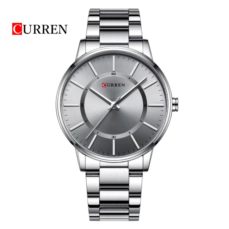 Reloj CURREN 8385 Elegante Para Hombre - Plateado