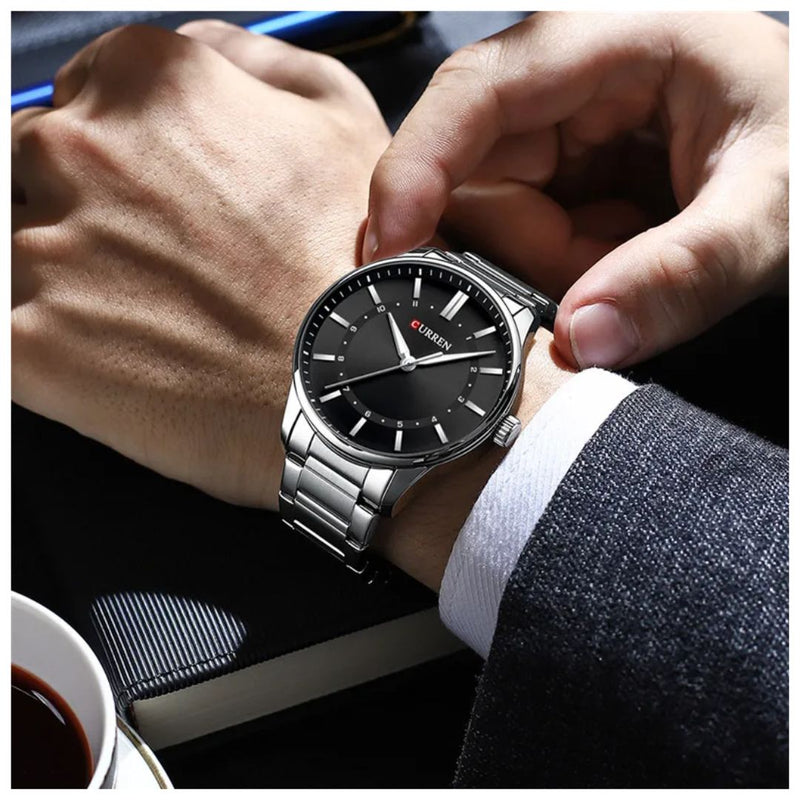 Reloj CURREN 8430 Elegante Para Hombre - Negro