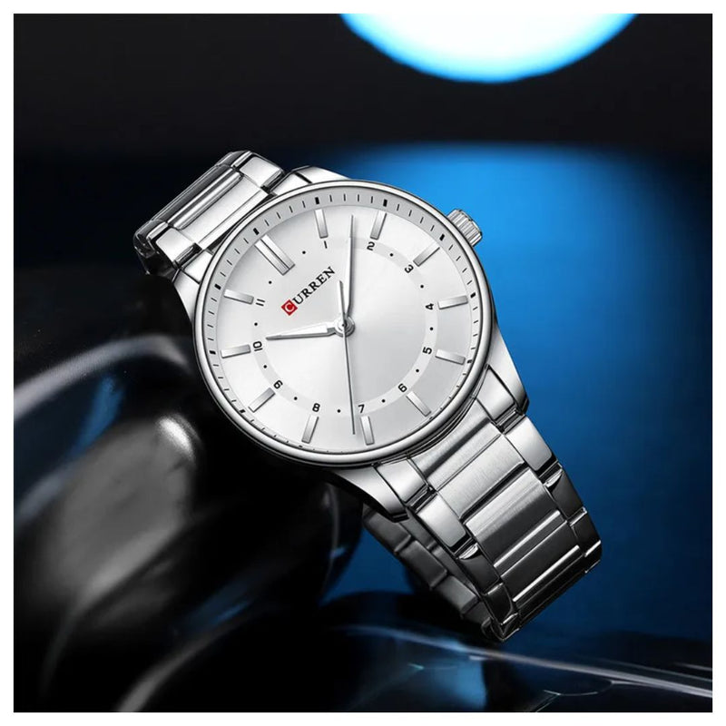Reloj CURREN 8430 Elegante Para Hombre - Blanco