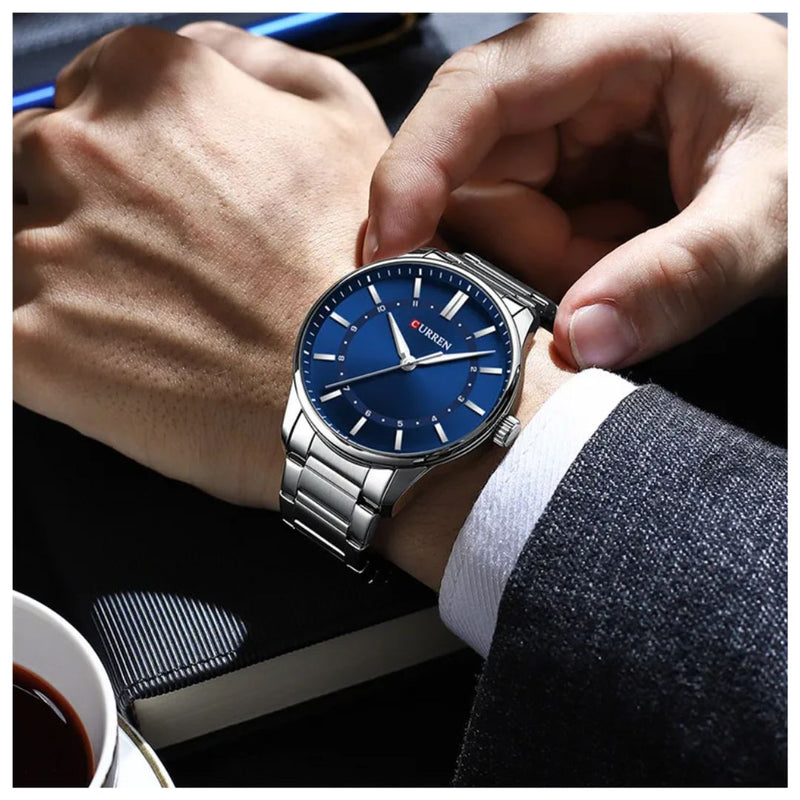 Reloj CURREN 8430 Elegante Para Hombre - Azul