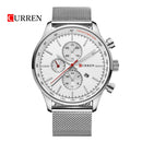 Reloj CURREN 8227 Elegante Para Hombre -Plateado