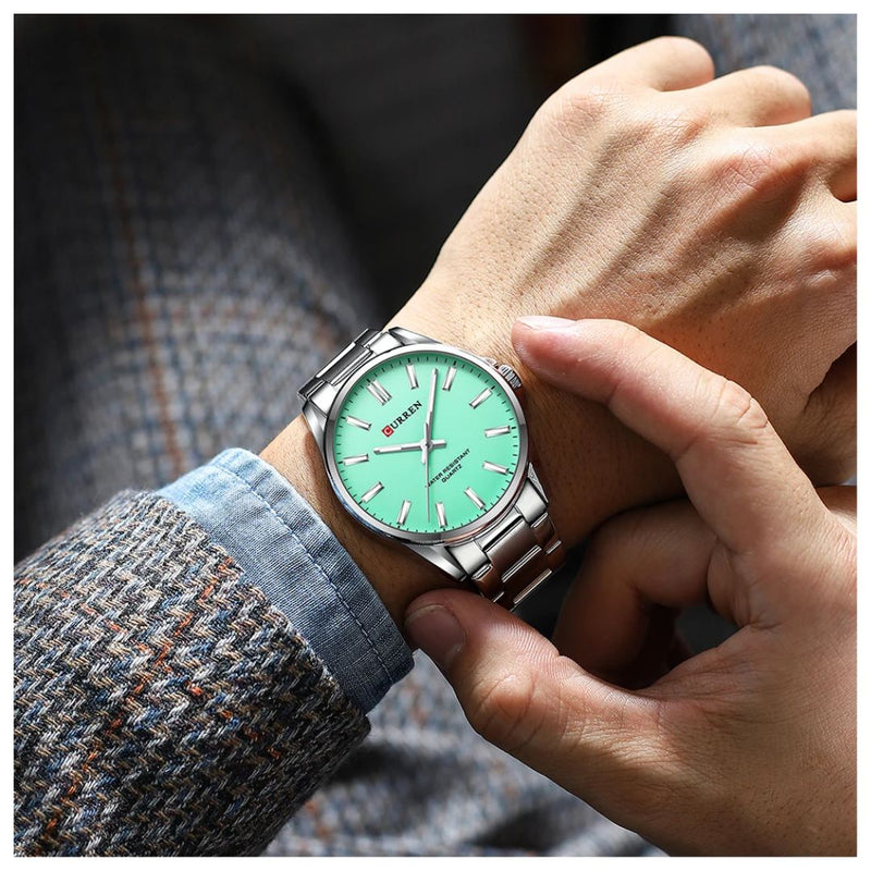 Reloj CURREN 9090 Elegante Para Hombre - Turquesa