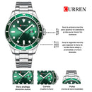 Reloj CURREN 8388 Elegante Para Hombre - Verde