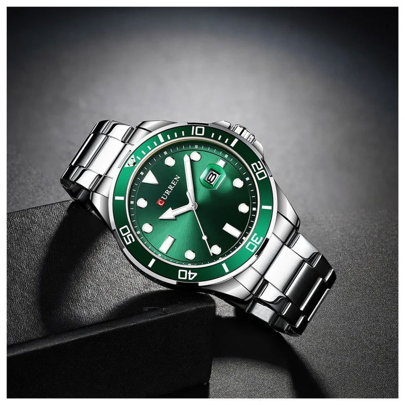 Reloj CURREN 8388 Elegante Para Hombre - Verde