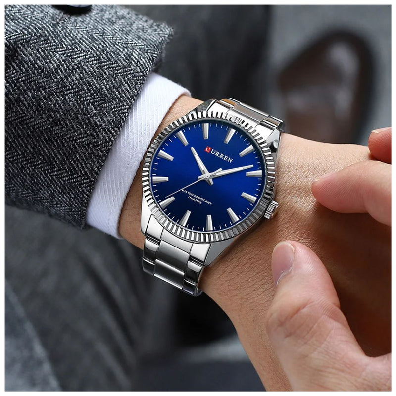 Reloj CURREN 8425 Elegante Para Hombre - Azul
