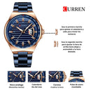 Reloj CURREN 8375 Elegante Para Hombre - Azul