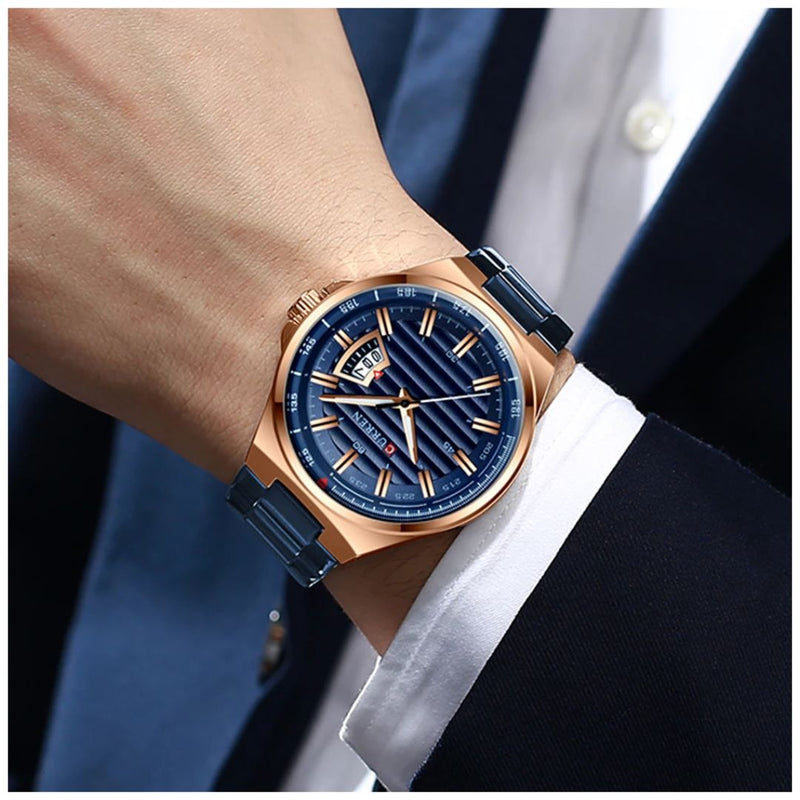 Reloj CURREN 8375 Elegante Para Hombre - Azul