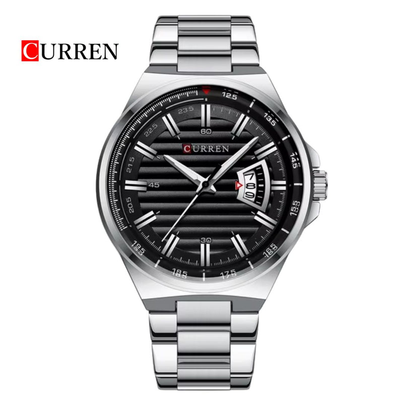 Reloj CURREN 8375 Elegante Para Hombre - Plateado