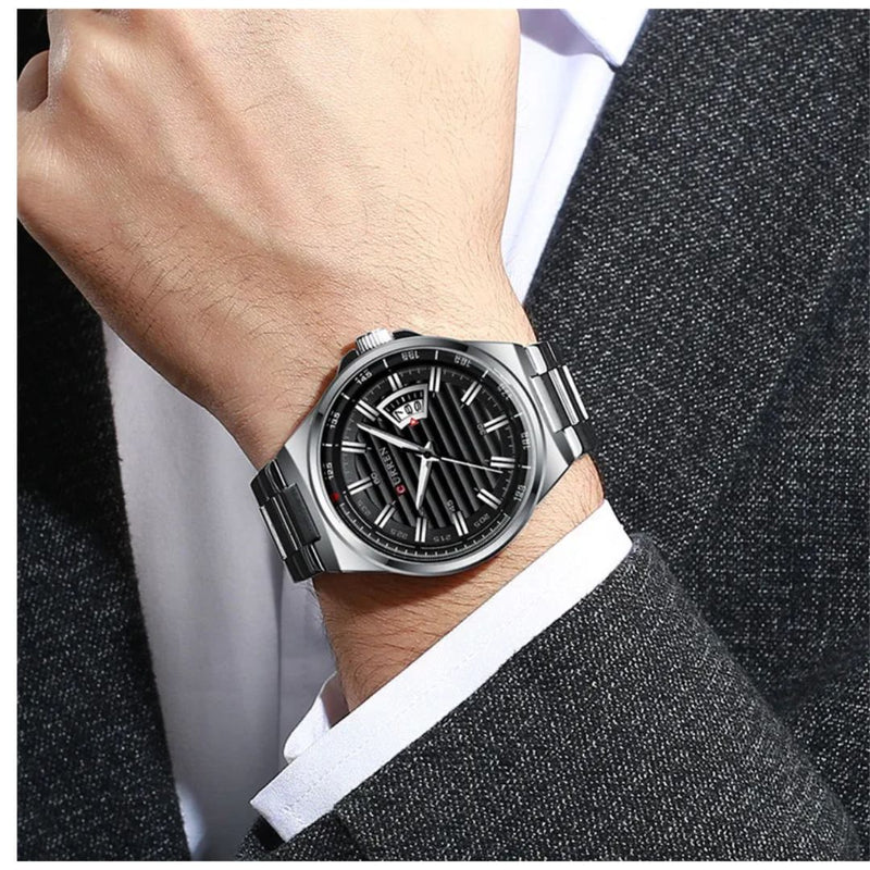 Reloj CURREN 8375 Elegante Para Hombre - Plateado