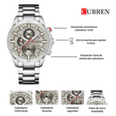 Reloj CURREN 8275 Elegante Para Hombre - Beige