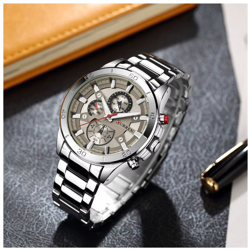 Reloj CURREN 8275 Elegante Para Hombre - Beige