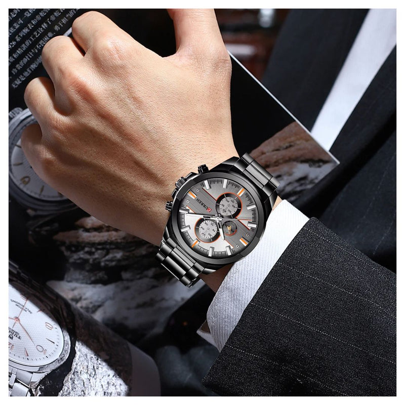 Reloj CURREN 8274 Elegante Para Hombre - Pavonado