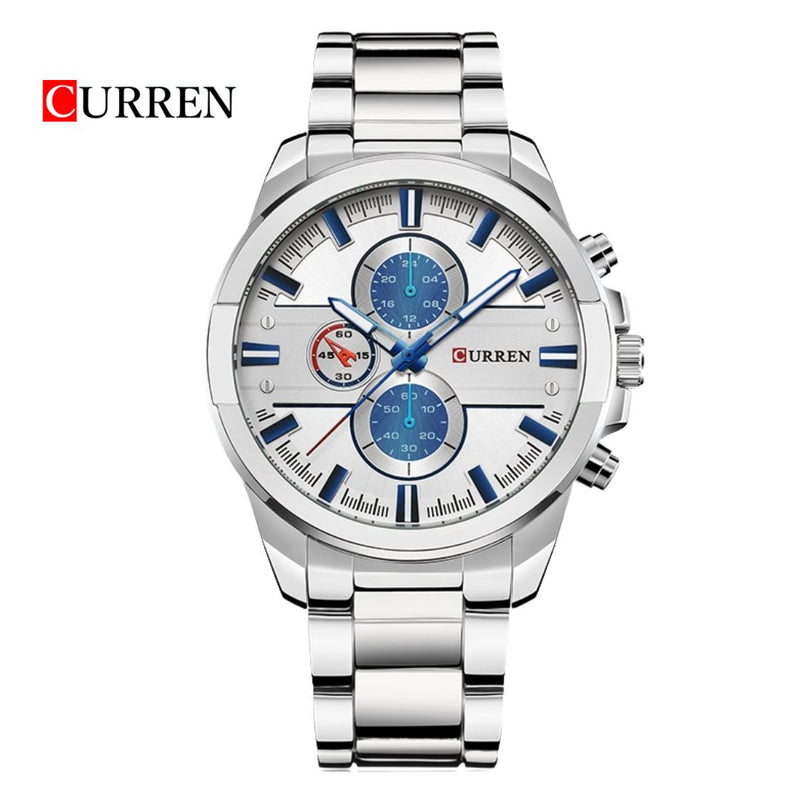 Reloj CURREN 8274 Elegante Para Hombre - Plateado