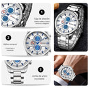 Reloj CURREN 8274 Elegante Para Hombre - Plateado