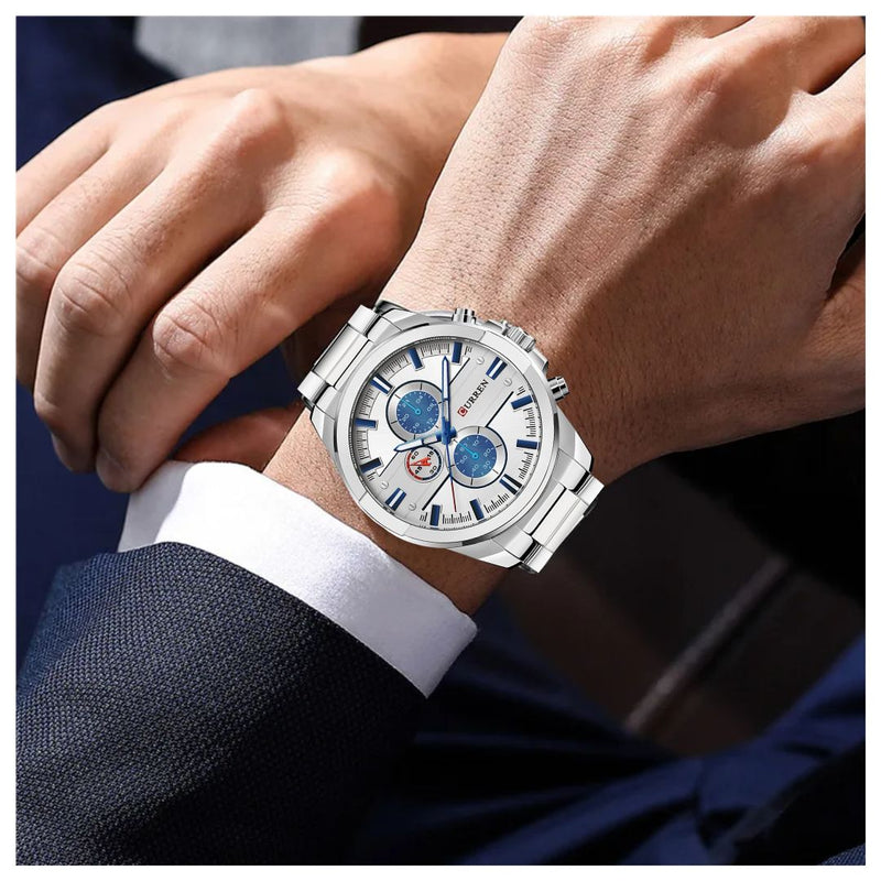 Reloj CURREN 8274 Elegante Para Hombre - Plateado
