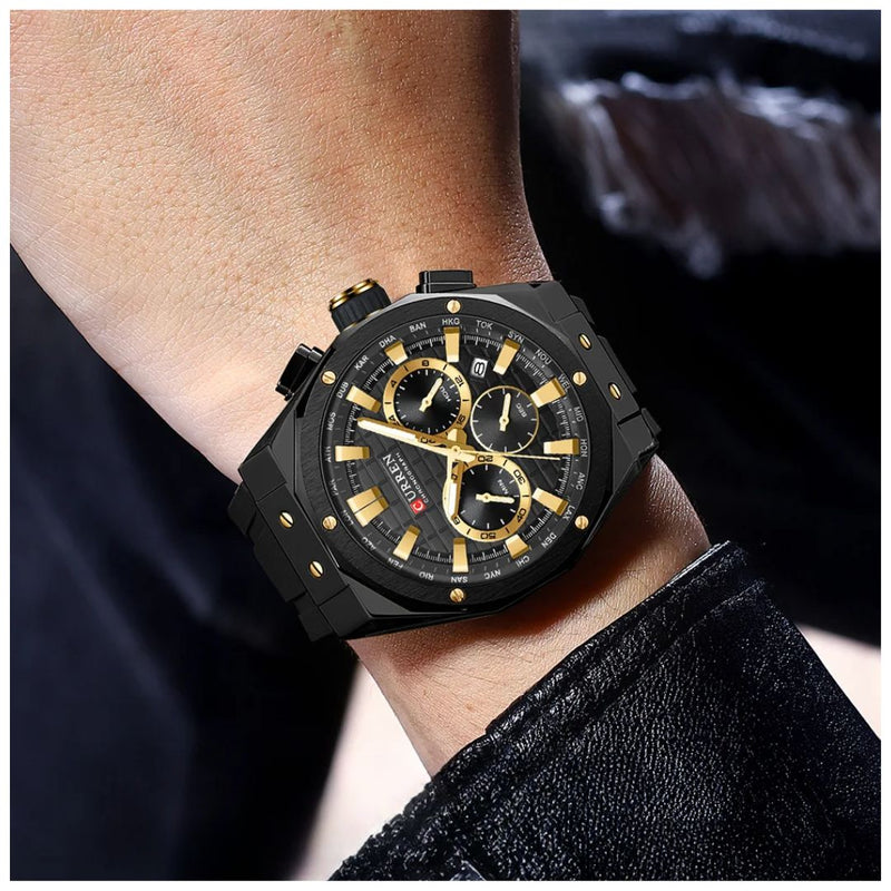 Reloj CURREN Cronografo 8464 Para Hombre - Negro