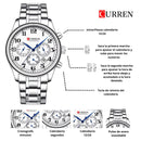 Reloj CURREN Cronografo 8466 Para Hombre - Blanco