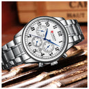Reloj CURREN Cronografo 8466 Para Hombre - Blanco