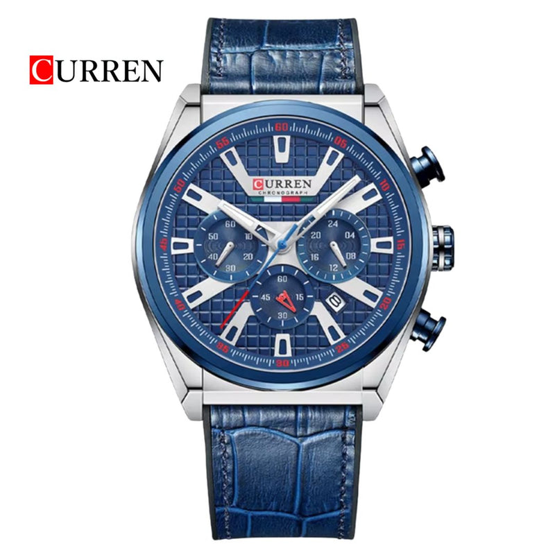 Reloj CURREN Cronografo 8392 Para Hombre - Plateado