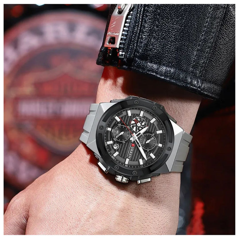 Reloj CURREN Cronografo 8462 Para Hombre - Gris