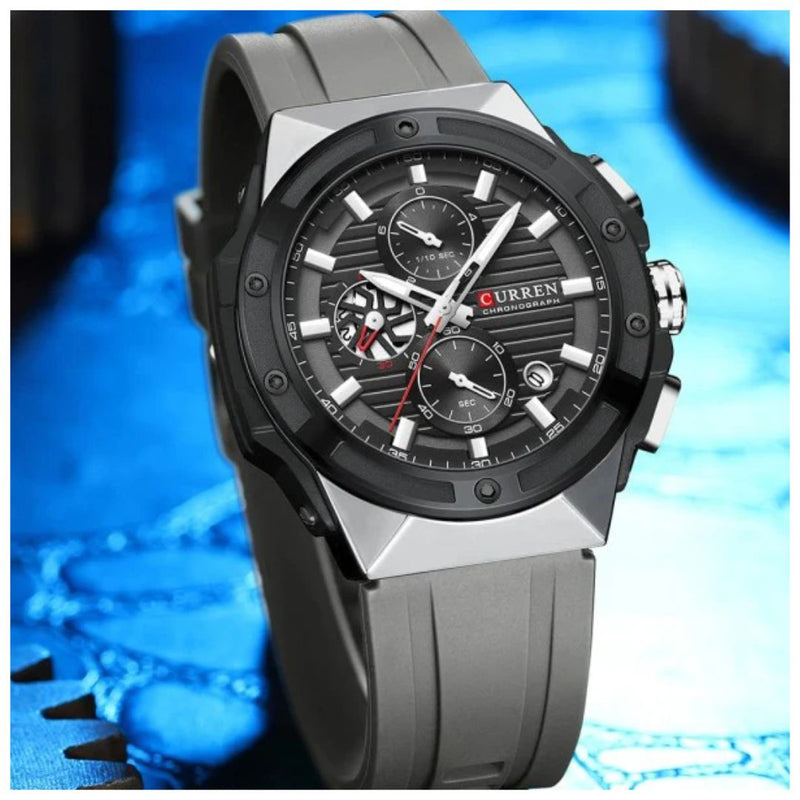 Reloj CURREN Cronografo 8462 Para Hombre - Gris