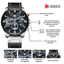 Reloj CURREN Cronografo 8346 Para Hombre - Azul