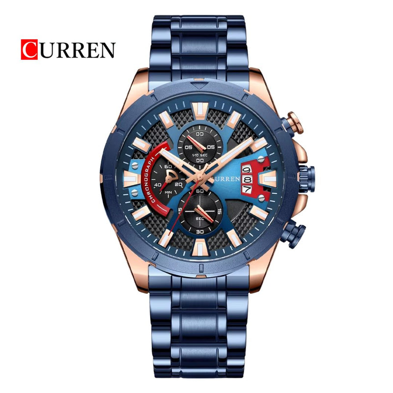 Reloj CURREN Cronografo 8401 Para Hombre - Azul