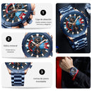 Reloj CURREN Cronografo 8401 Para Hombre - Azul