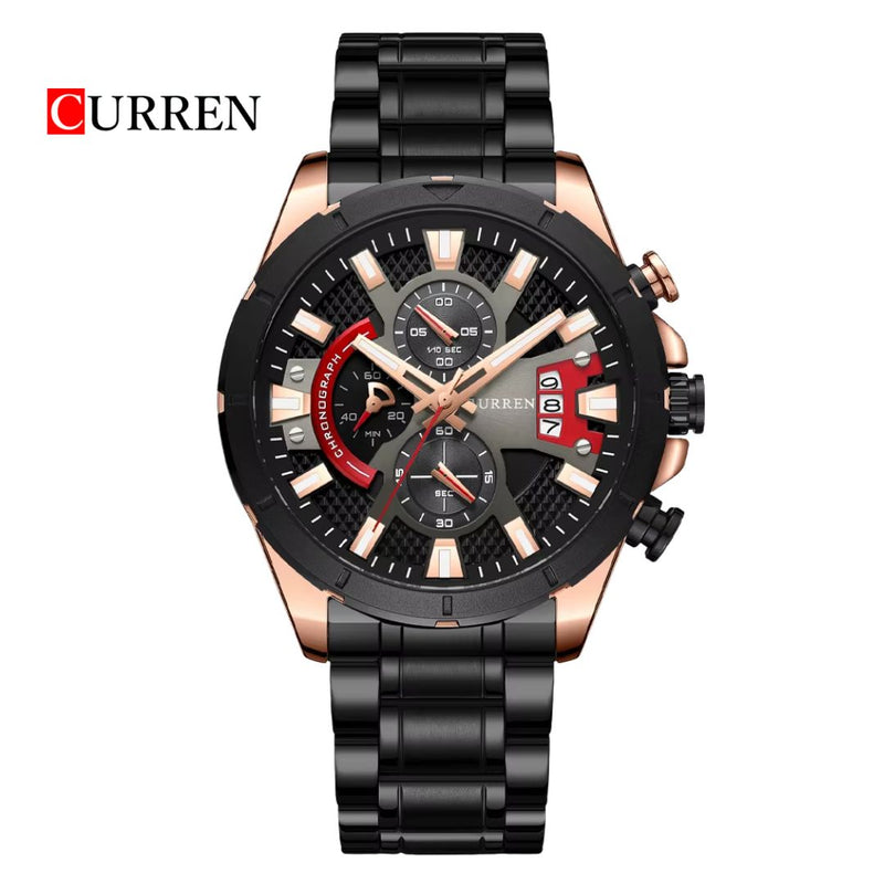Reloj CURREN Cronografo 8401 Para Hombre - Negro