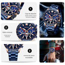 Reloj CURREN Cronografo 8418 Para Hombre - Azul