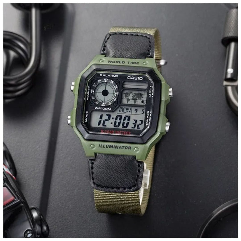 Reloj Casio Referencia AE-1200WHB-3B Diseño Deportivo
