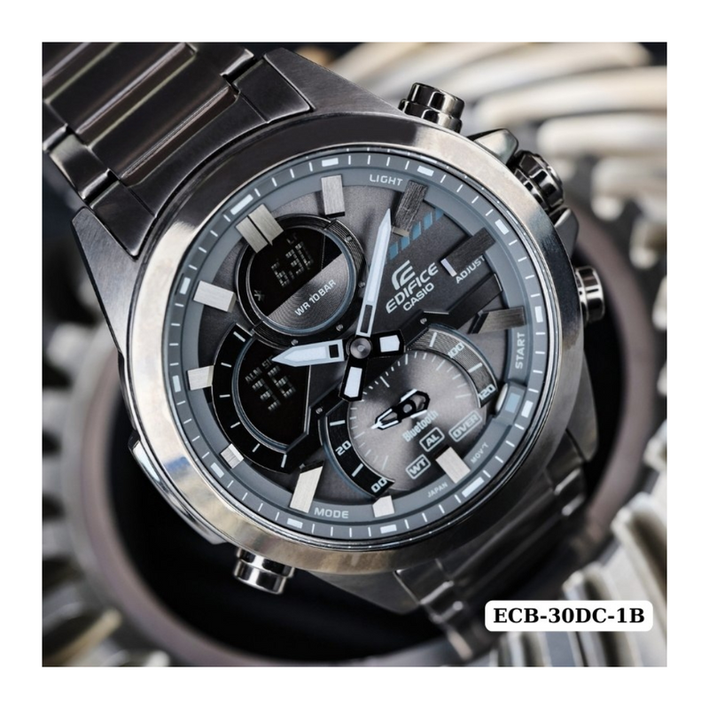 Reloj Casio Edifice ECB-30DC-1B Cronografo Diseño Deportivo