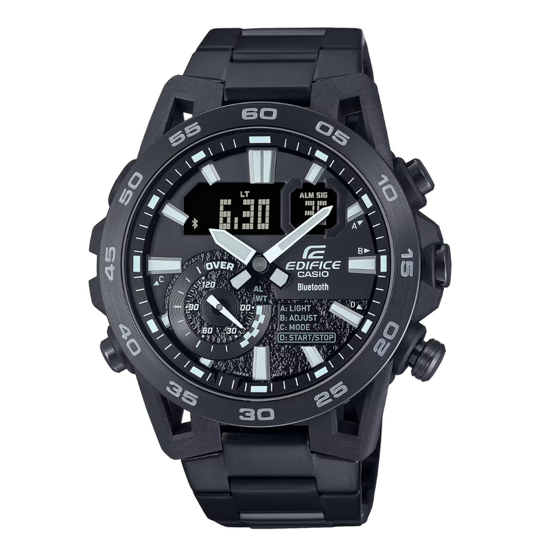 Reloj Casio Edifice ECB-40BK-1A Cronografo Diseño Deportivo