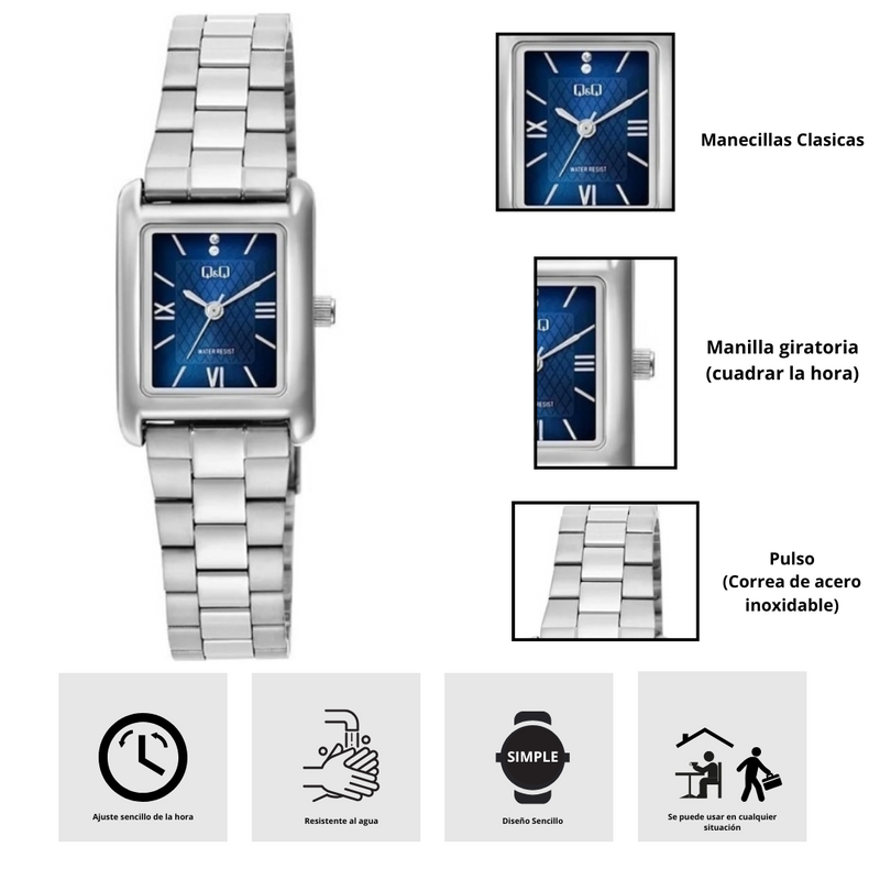 Reloj Q&Q C69A-004PY Diseño Sencillo