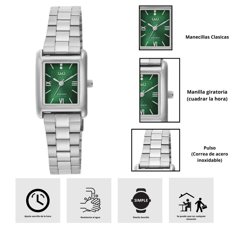 Reloj Q&Q C69A-003PY Diseño Sencillo