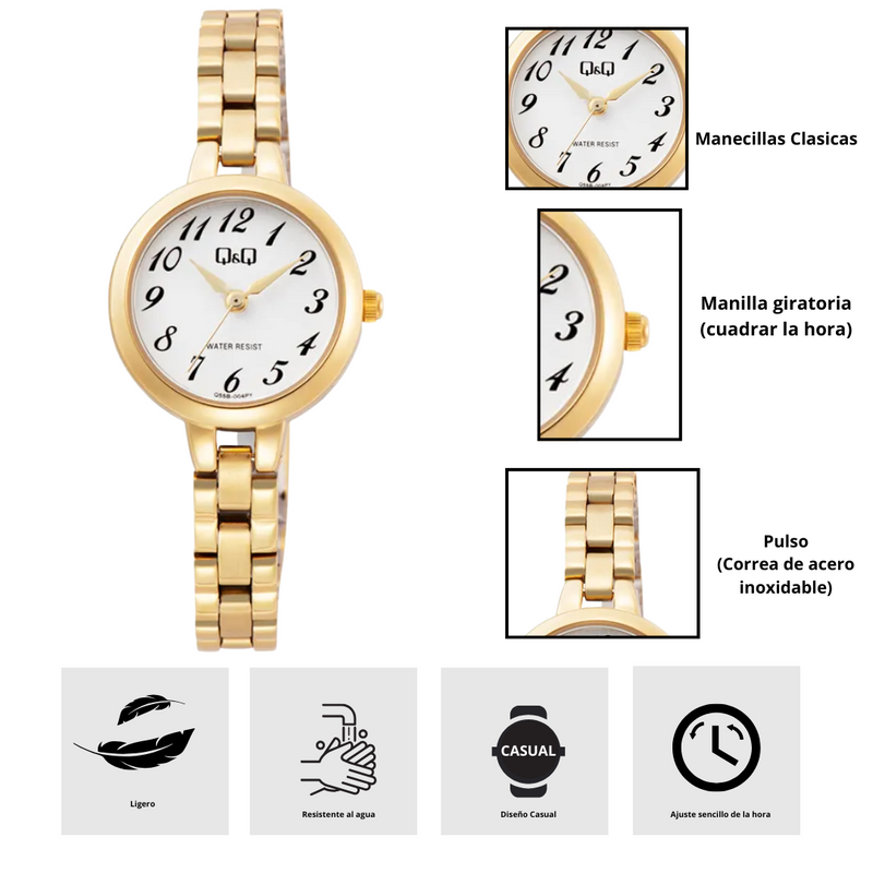 Reloj Q&Q Q55B-004PY Diseño Elegante